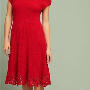 Feather Bone -Anthropologie Oda knit sweater dress